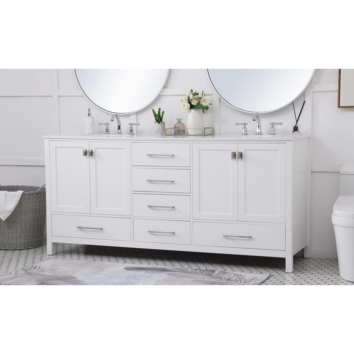 Andover Mills™ Broadview 72" Double Bathroom Vanity Set & Reviews Wayfair